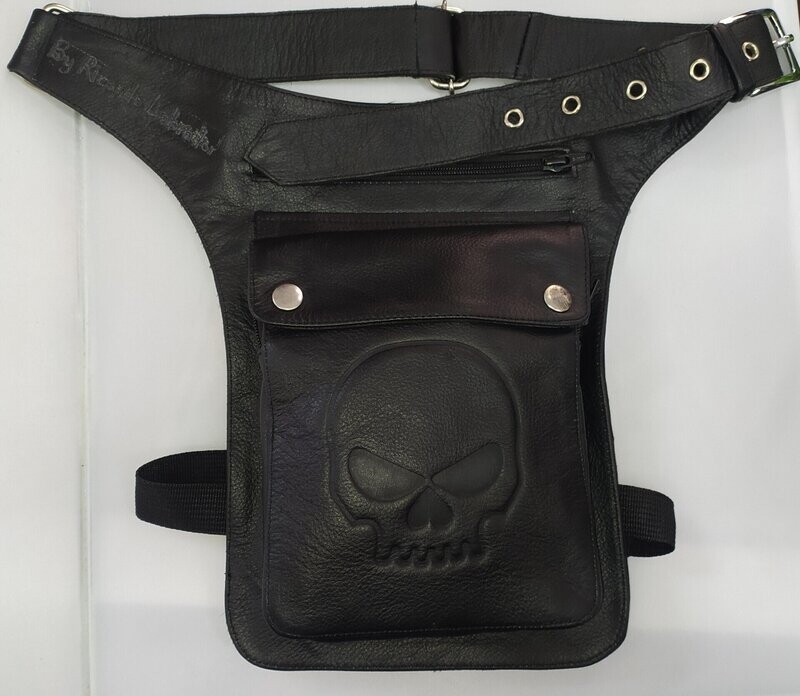 Mod.2 Negro Calavera Cinto Piel