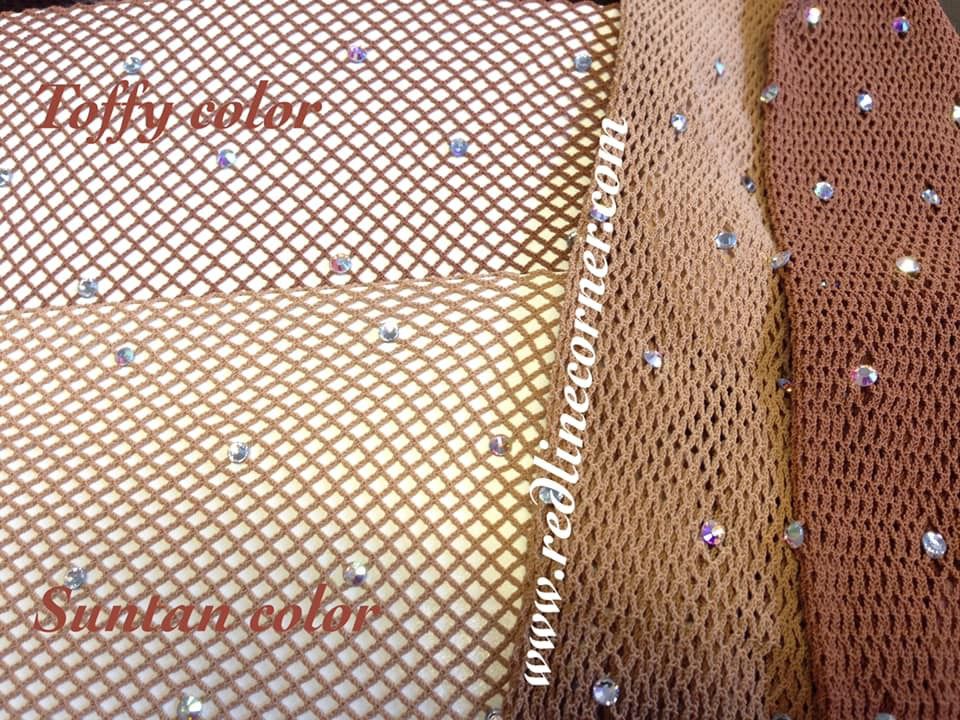 Calza Rete Fishnet + Decoro Pietre e Strass Swa (REDLINE Collant Danza) scegliere variante piede