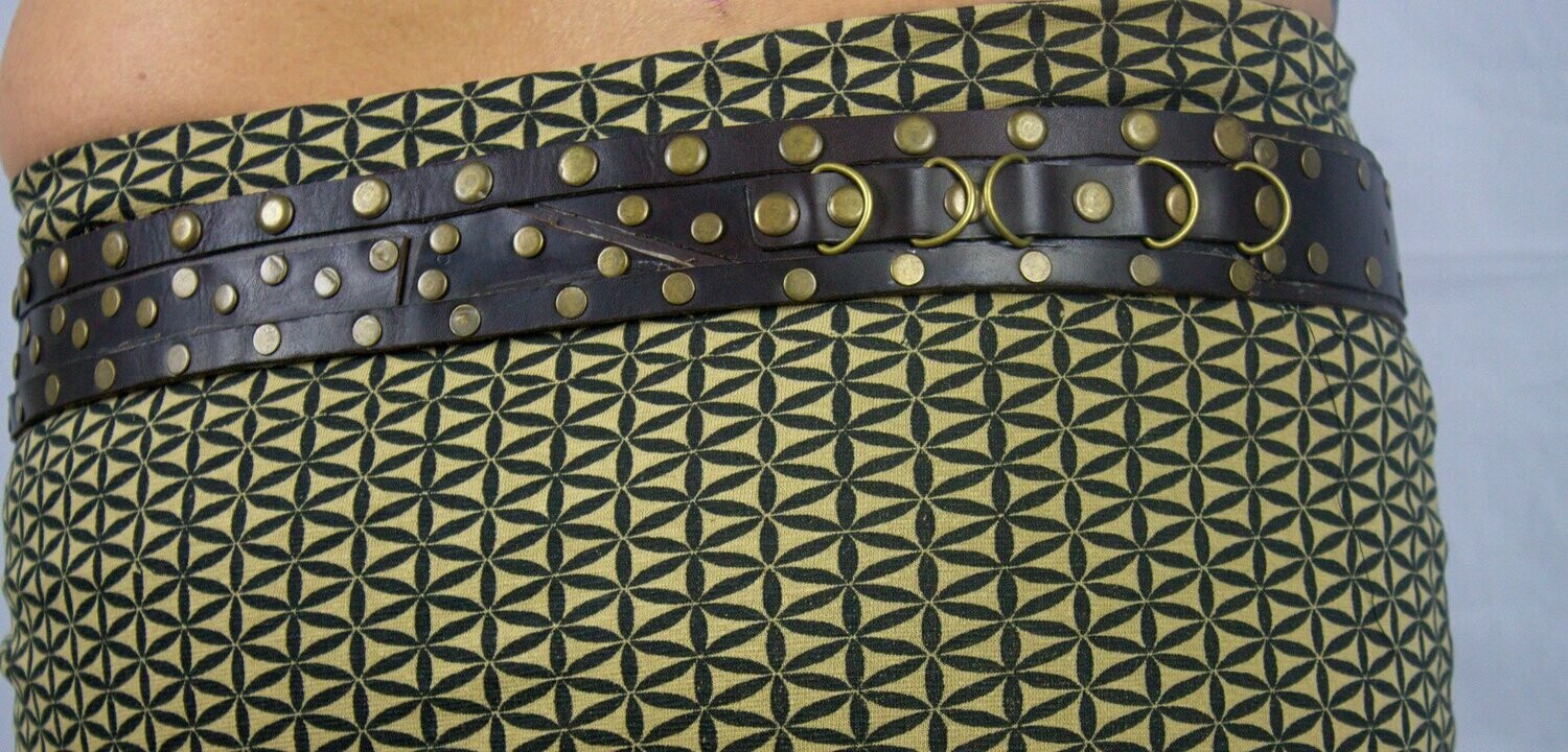 CINTURÓN DE CUERO ARTESANAL