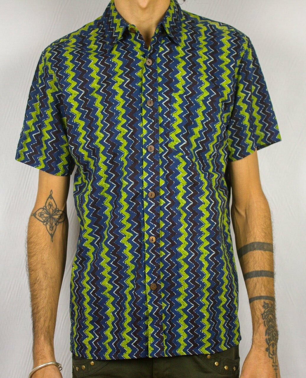 CAMISA DE MANGA CORTA ZIGZAG