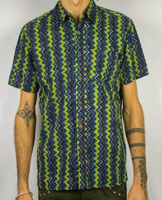 CAMISA DE MANGA CORTA ZIGZAG