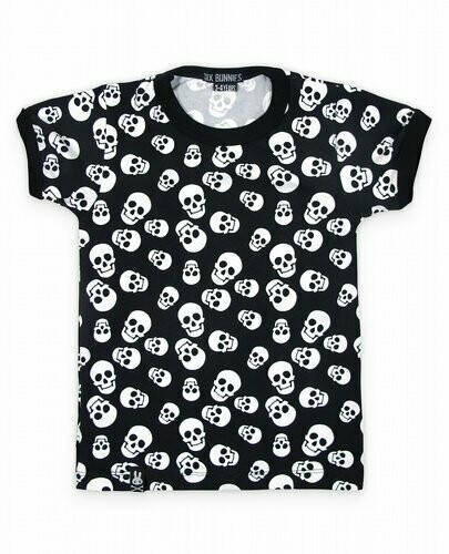 CAMISETA POLKA SKULLS