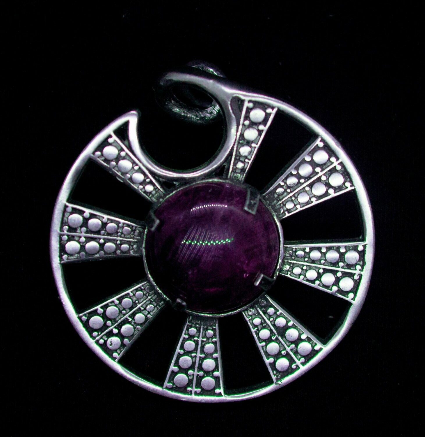 PESO RUEDA TRIBAL CON AMATISTA (6mm)