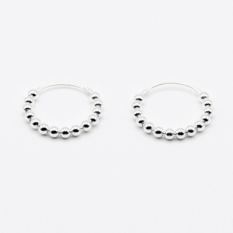 AROS DE BOLITAS EBORA (20mm)