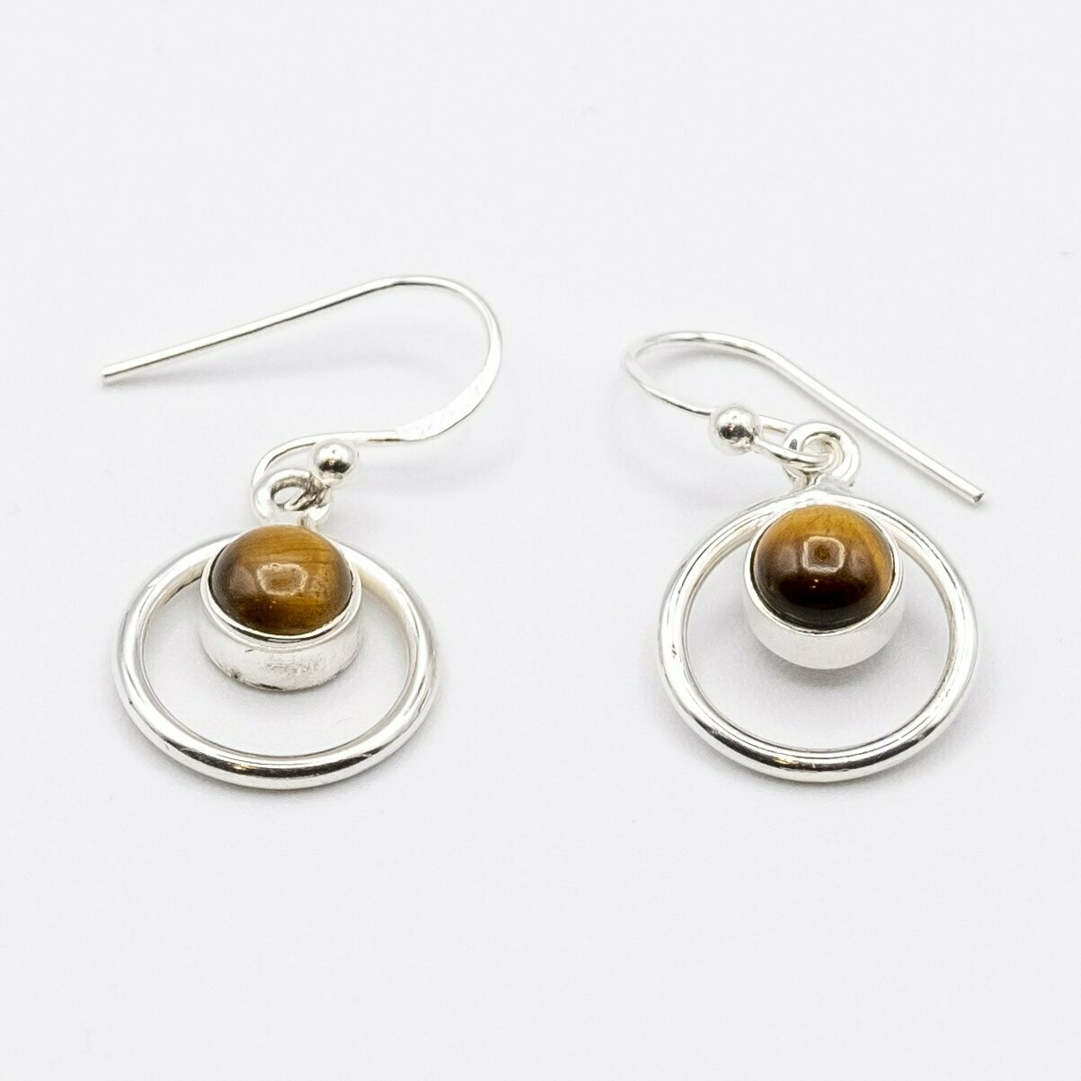 PENDIENTES KURMA OJO DE TIGRE