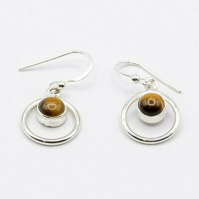 PENDIENTES KURMA OJO DE TIGRE