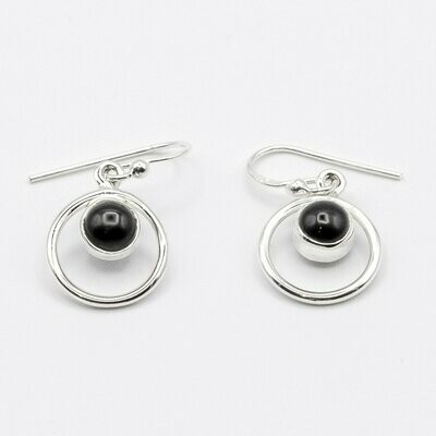 PENDIENTES KURMA ÓNIX NEGRO