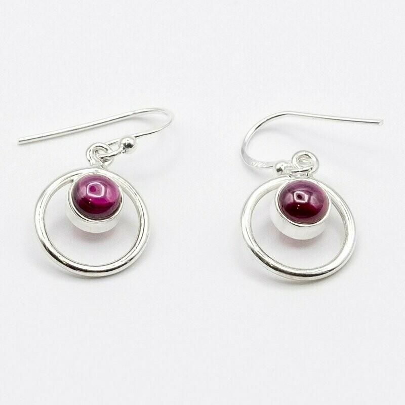 PENDIENTES KURMA GRANATE
