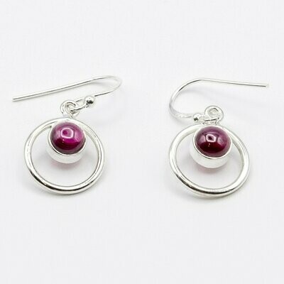 PENDIENTES KURMA GRANATE