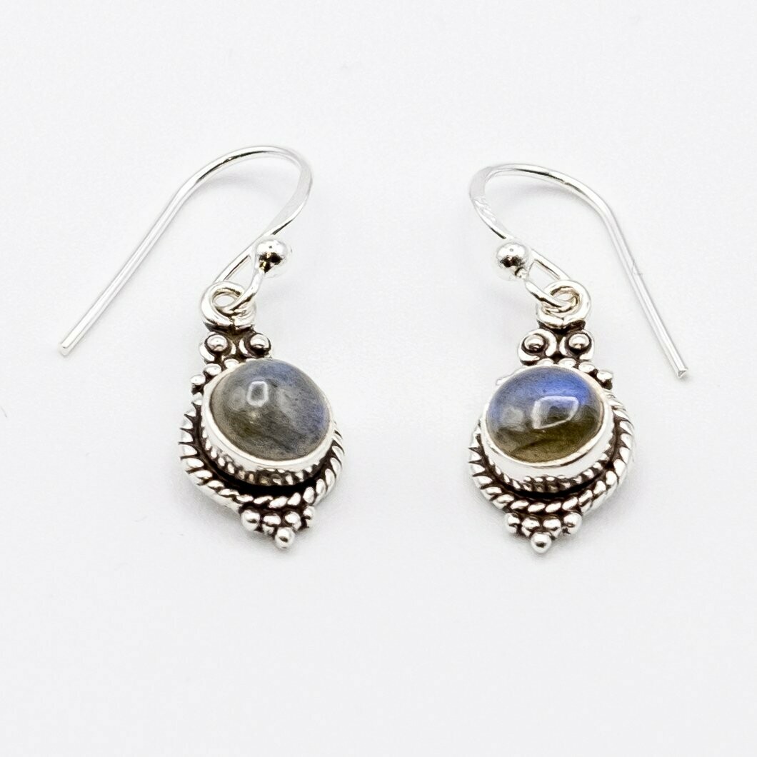 PENDIENTES SHAKTI LABRADORITA