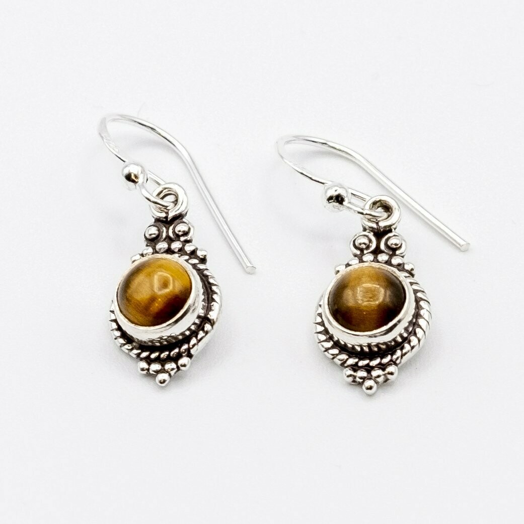 PENDIENTES SHAKTI OJO DE TIGRE