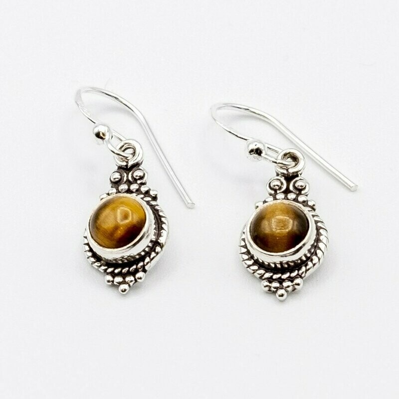 PENDIENTES SHAKTI OJO DE TIGRE