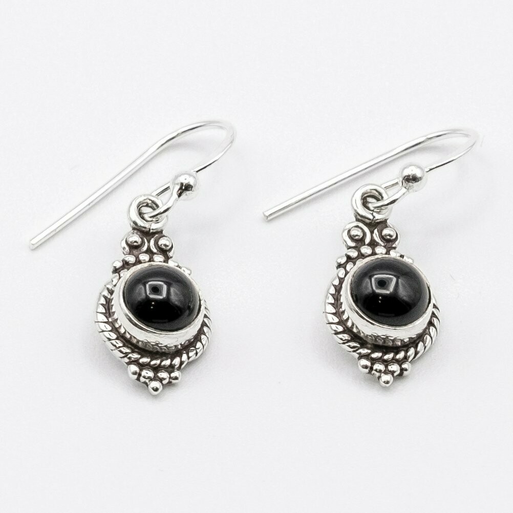 PENDIENTES SHAKTI ÓNIX NEGRO
