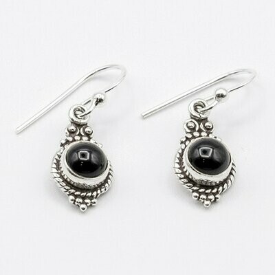 PENDIENTES SHAKTI ÓNIX NEGRO