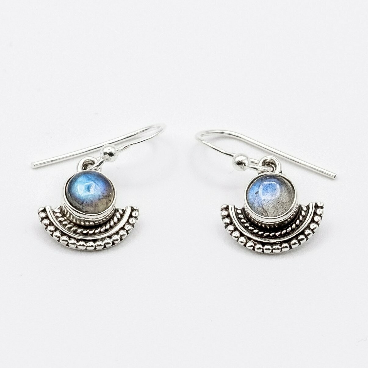 PENDIENTES DRAUPADI LABRADORITA