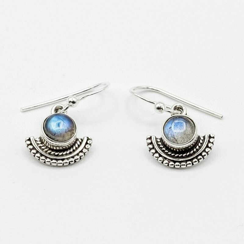 PENDIENTES DRAUPADI LABRADORITA