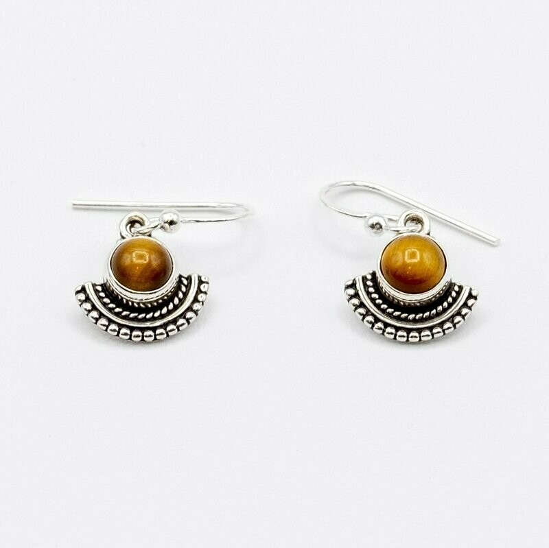 PENDIENTES DRAUPADI OJO DE TIGRE