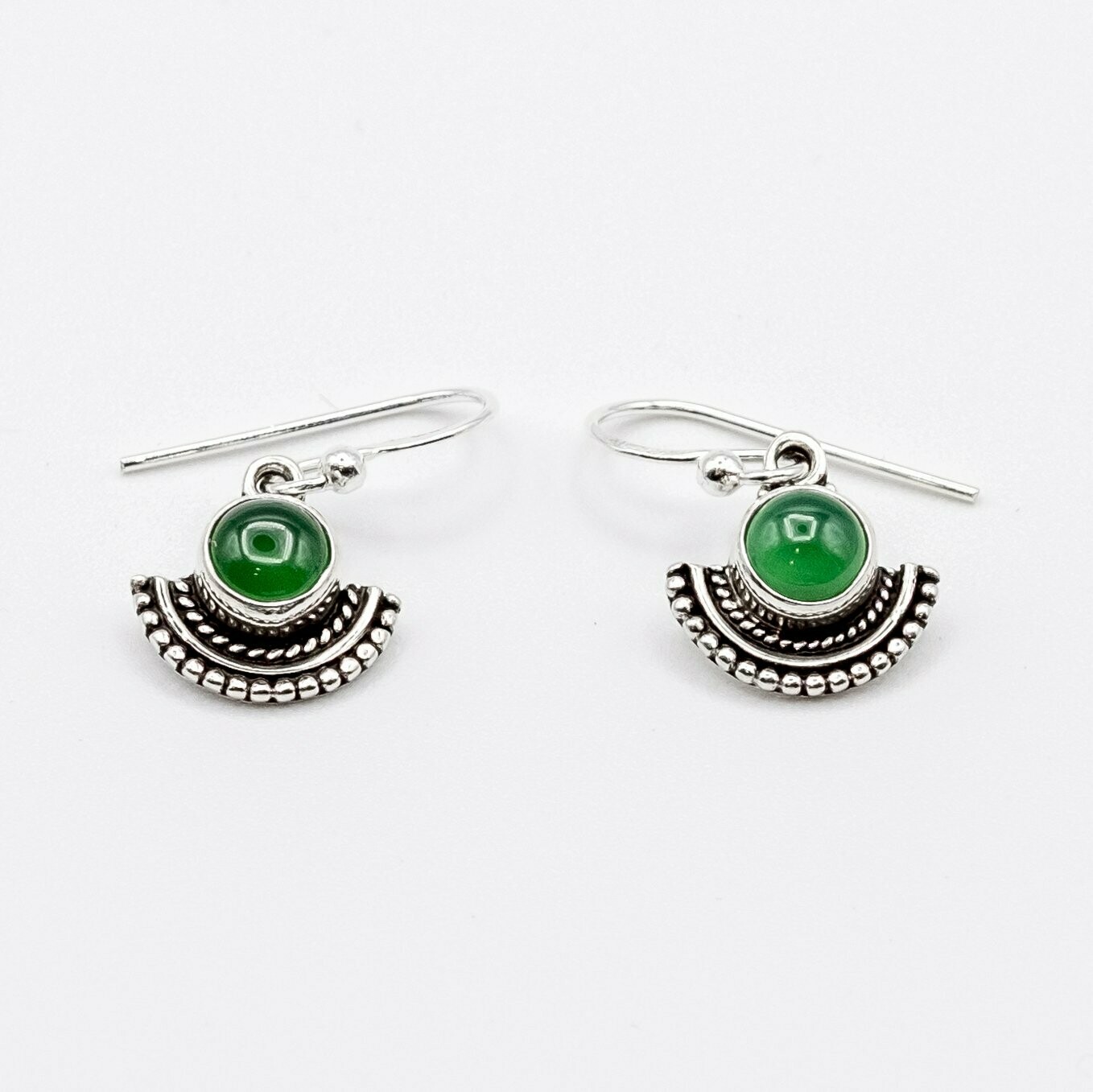 PENDIENTES DRAUPADI ÓNIX VERDE