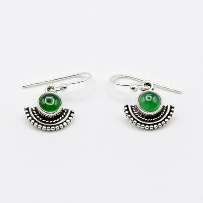 PENDIENTES DRAUPADI ÓNIX VERDE