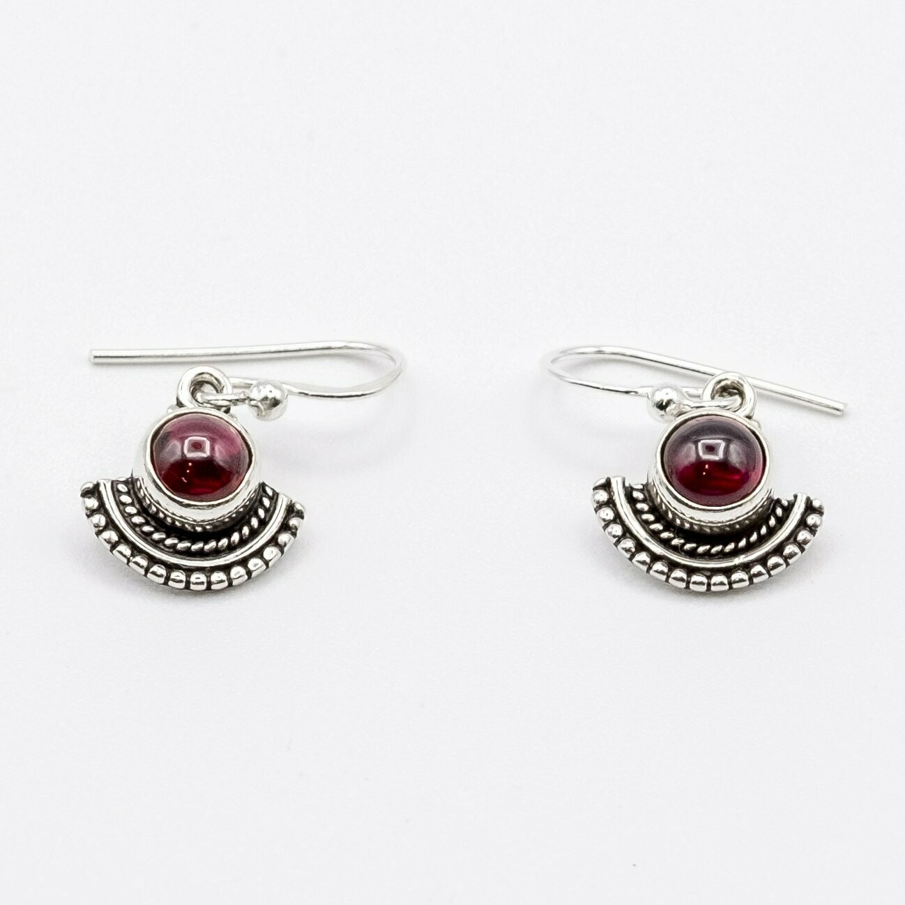 PENDIENTES DRAUPADI GRANATE