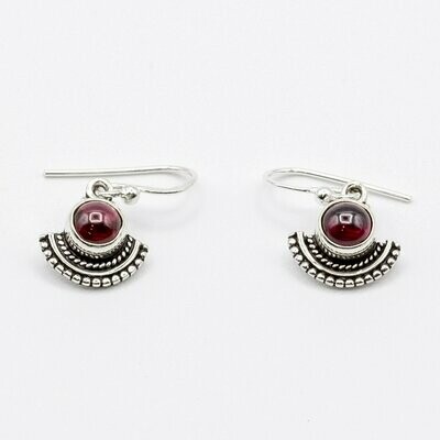 PENDIENTES DRAUPADI GRANATE