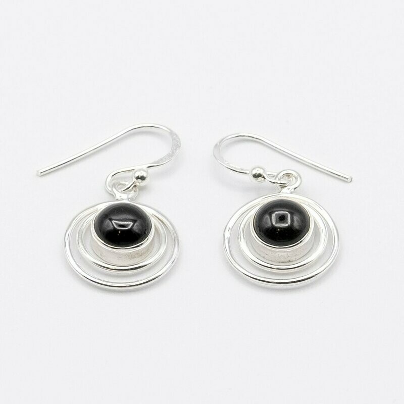 PENDIENTES DEVAKI ÓNIX NEGRO