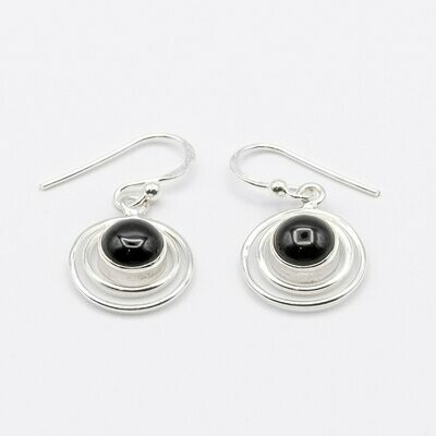 PENDIENTES DEVAKI ÓNIX NEGRO