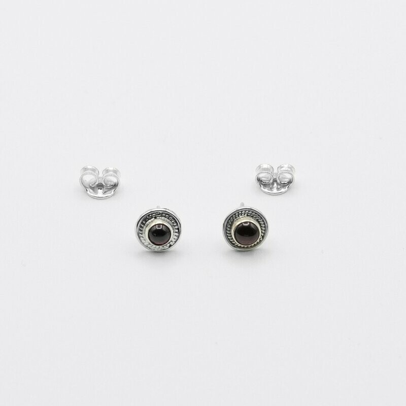 PENDIENTES VAYU GRANATE