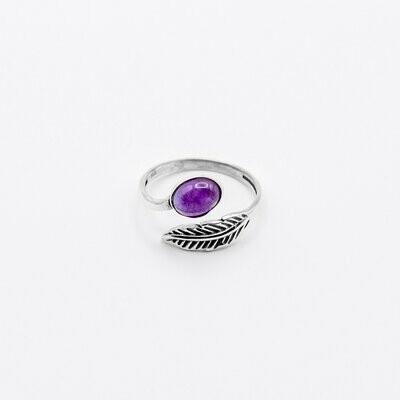 ANILLO PLUMA AMATISTA