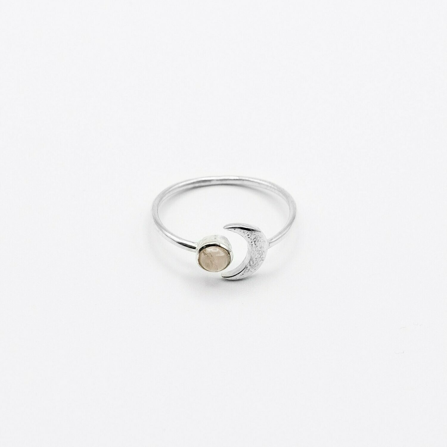 ANILLO LUNA CUARZO ROSA