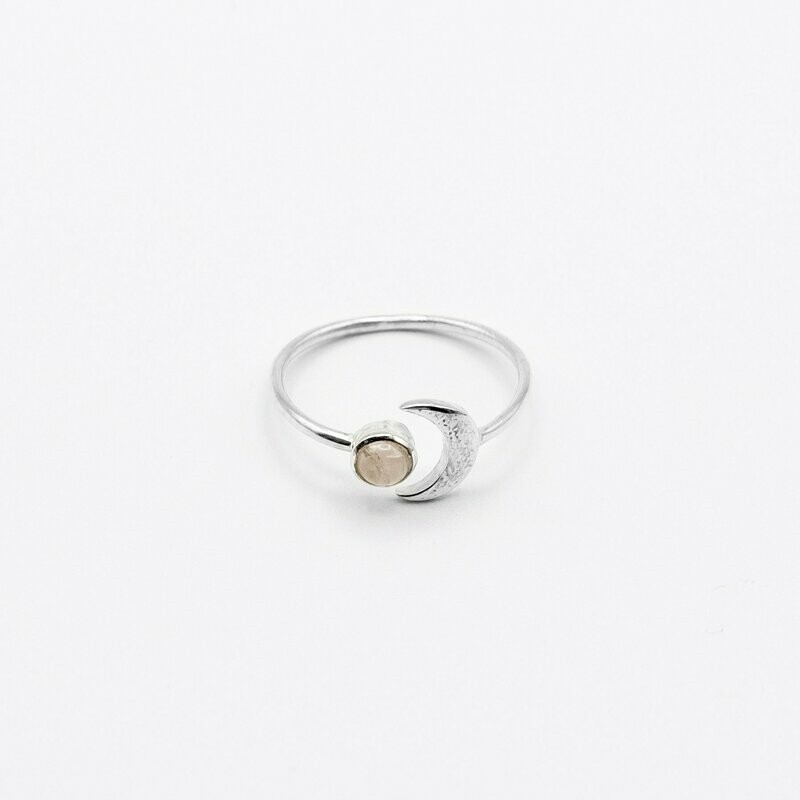 ANILLO LUNA CUARZO ROSA