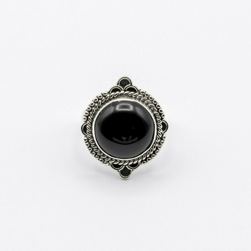 ANILLO INDRANI ÓNIX NEGRO