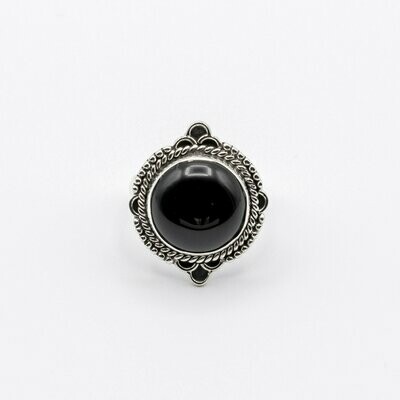 ANILLO INDRANI ÓNIX NEGRO