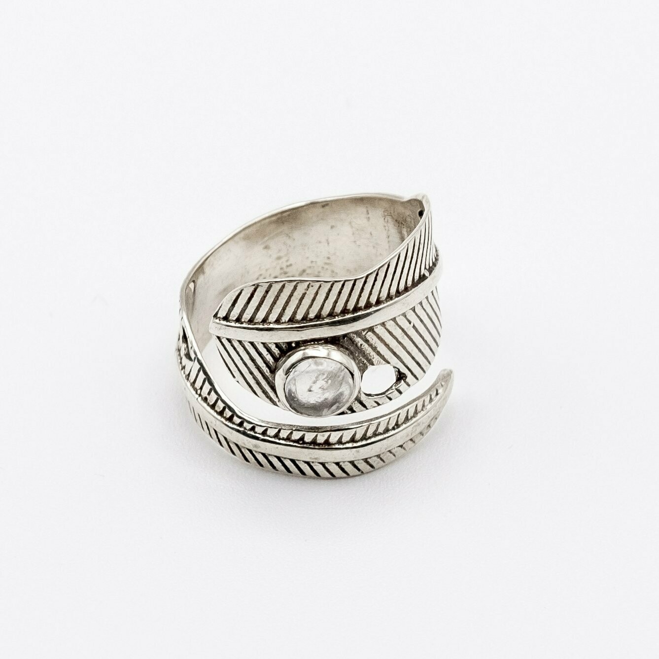 ANILLO PLUMA CUARZO