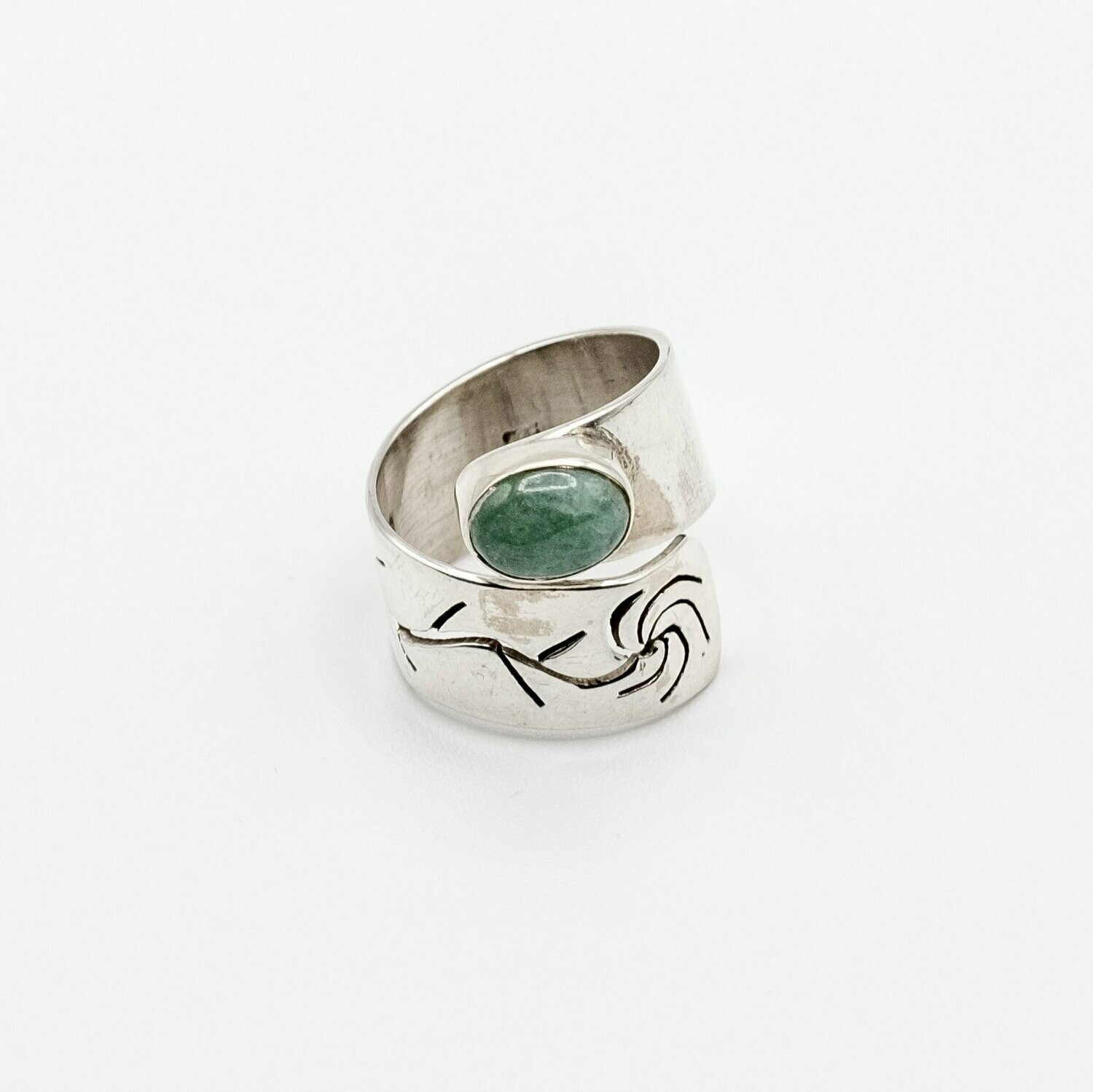 ANILLO DHARA AVENTURINA VERDE