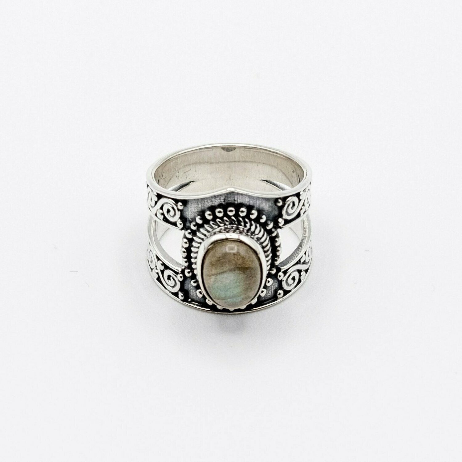 ANILLO YASODA LABRADORITA
