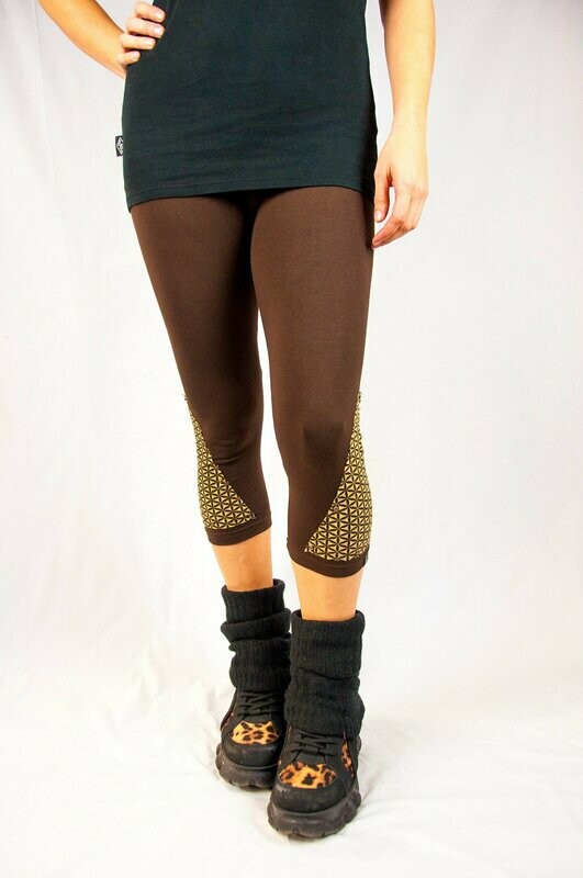 LEGGINGS ILLYRIAN MARRÓN / FLOR DE LA VIDA