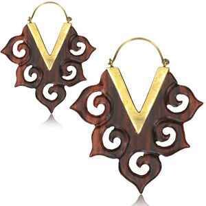 PENDIENTES DE MADERA