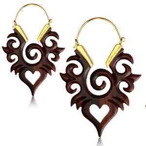 PENDIENTES DE MADERA