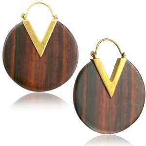 PENDIENTES DE MADERA