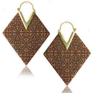 PENDIENTES DE MADERA