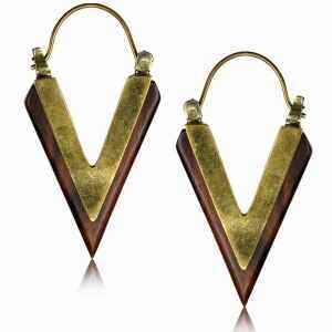 PENDIENTES DE MADERA