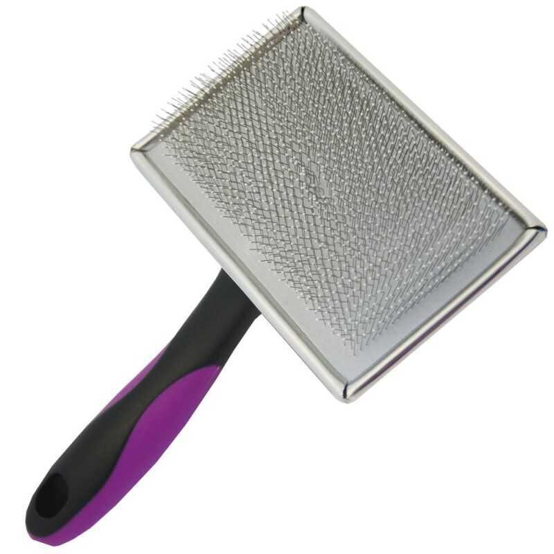 Brosse carde souple picots perlés - taille M