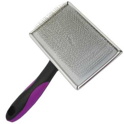 Brosse carde souple picots perlés - taille M