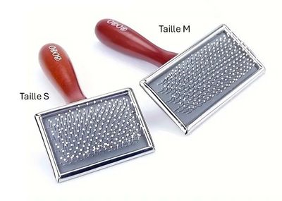 Brosse carde souple picots perlés - taille S
