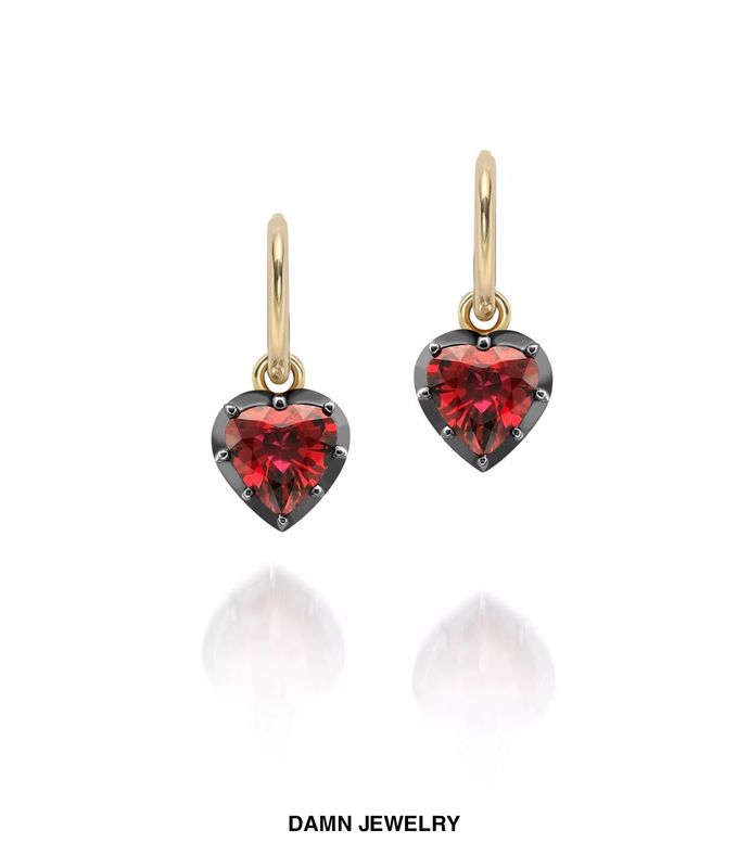 AMOUR EARRINGS RED