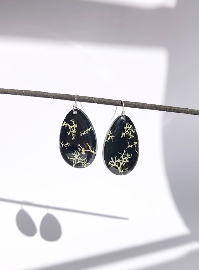 Lichen Drop Dangling Earrings
