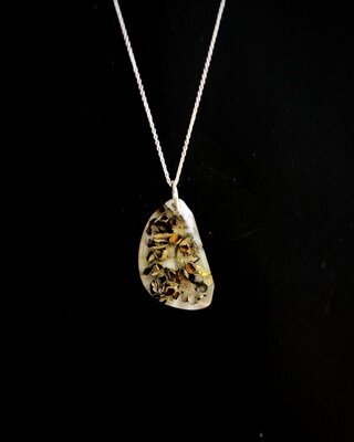 Lichen Pebble Necklace