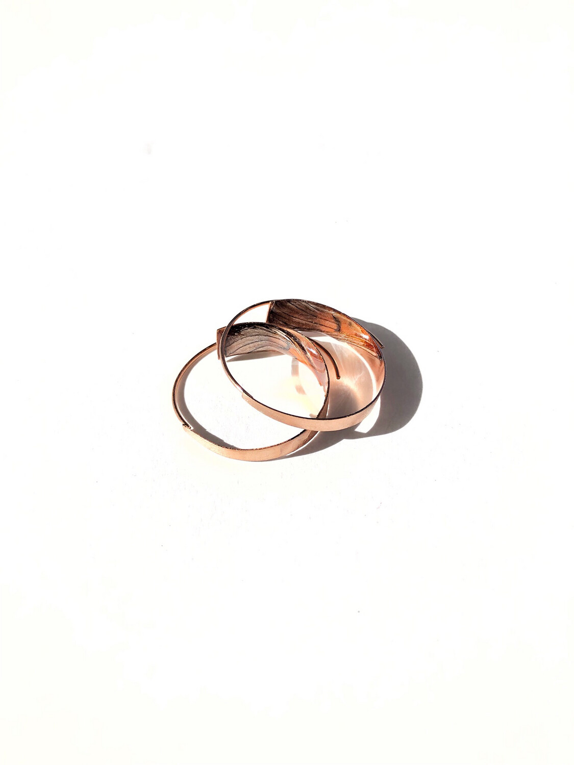 Butterfly Rose Gold Hoops
