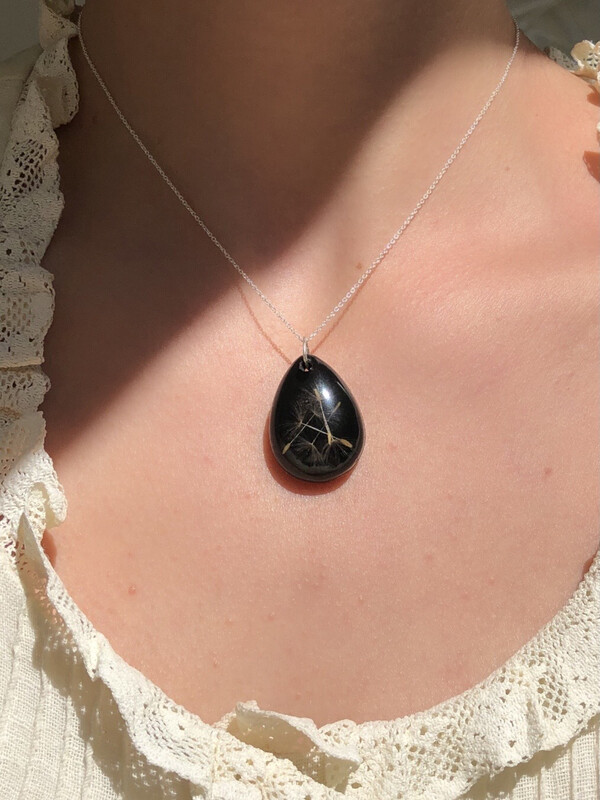 Dandelion Drop Necklace